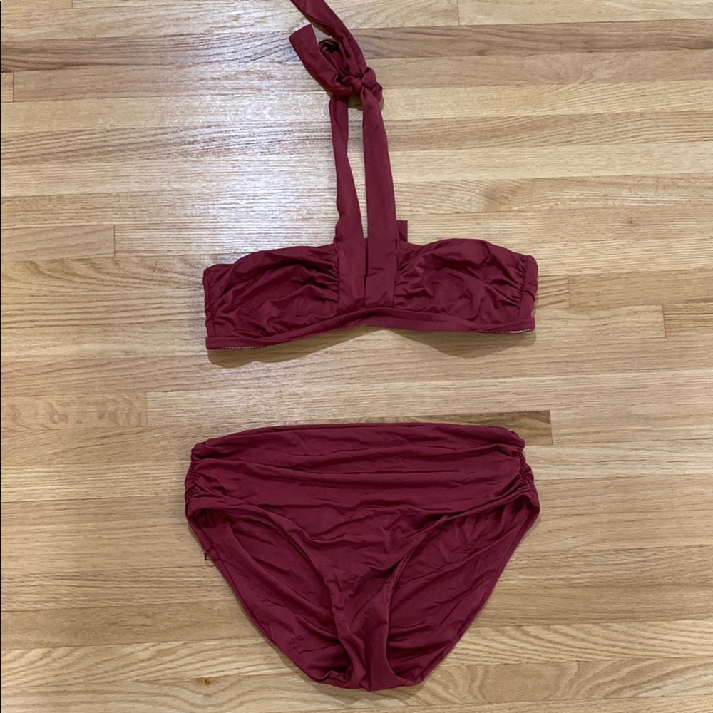 Burgundy Bikini Set